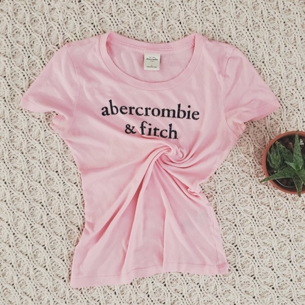 Abercrombie & Fitch Kids- Pink Cotton Tee- Large